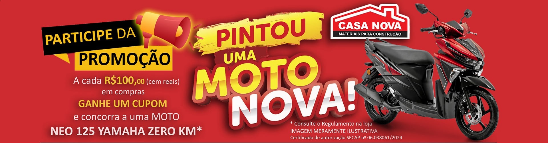 CUPOM SORTEIO MOTO 2024-2025