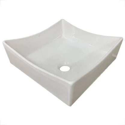 Cuba de Apoio Quadrada Ravena 34x34 Branca Japi