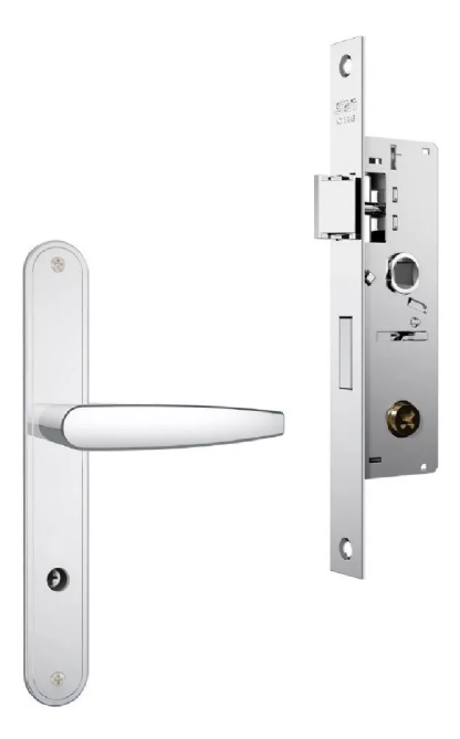 Fechadura Externa Tetrachave Espelho em Aço Inox 600/11 20mm Cromada