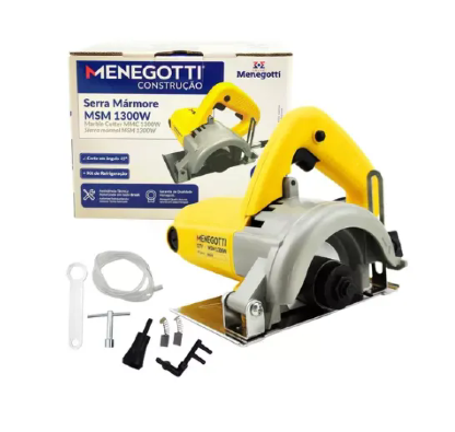 Serra Mármore Menegotti MSM 1300W 220V 110mm â Corte Preciso em