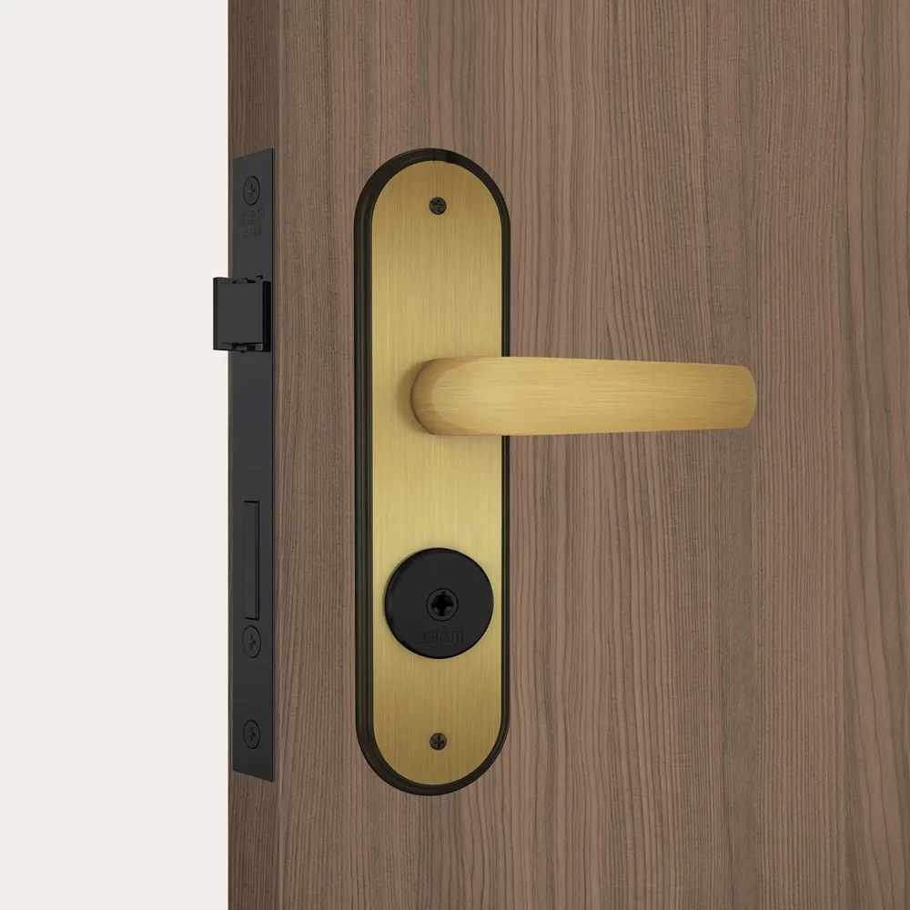 Fechadura De Porta Externa Stam Potenza 1600/09 55mm Oxidado