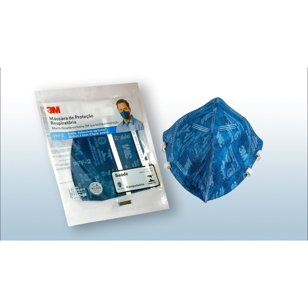 Máscara Proteção Respiratória PFF-2 3M Manta Filtrante 9820